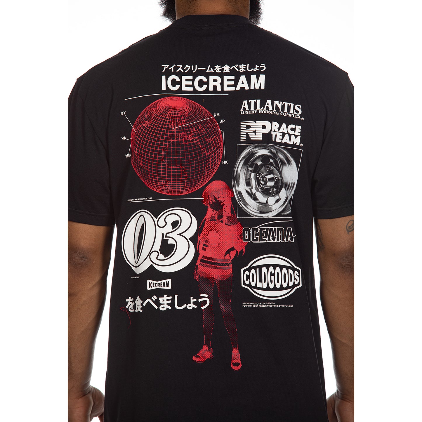 Icecream Billionaire Boys Club T-Shirt OVERSIZED Cinema SS Knit