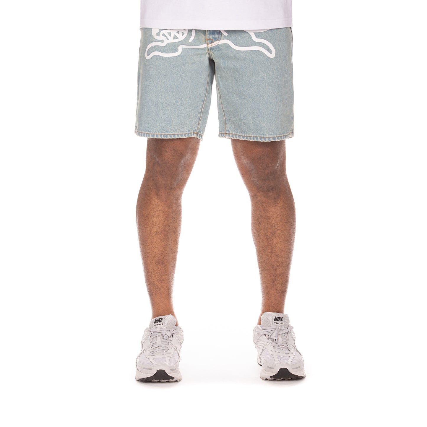 Icecream Blue Dog Jean Shorts