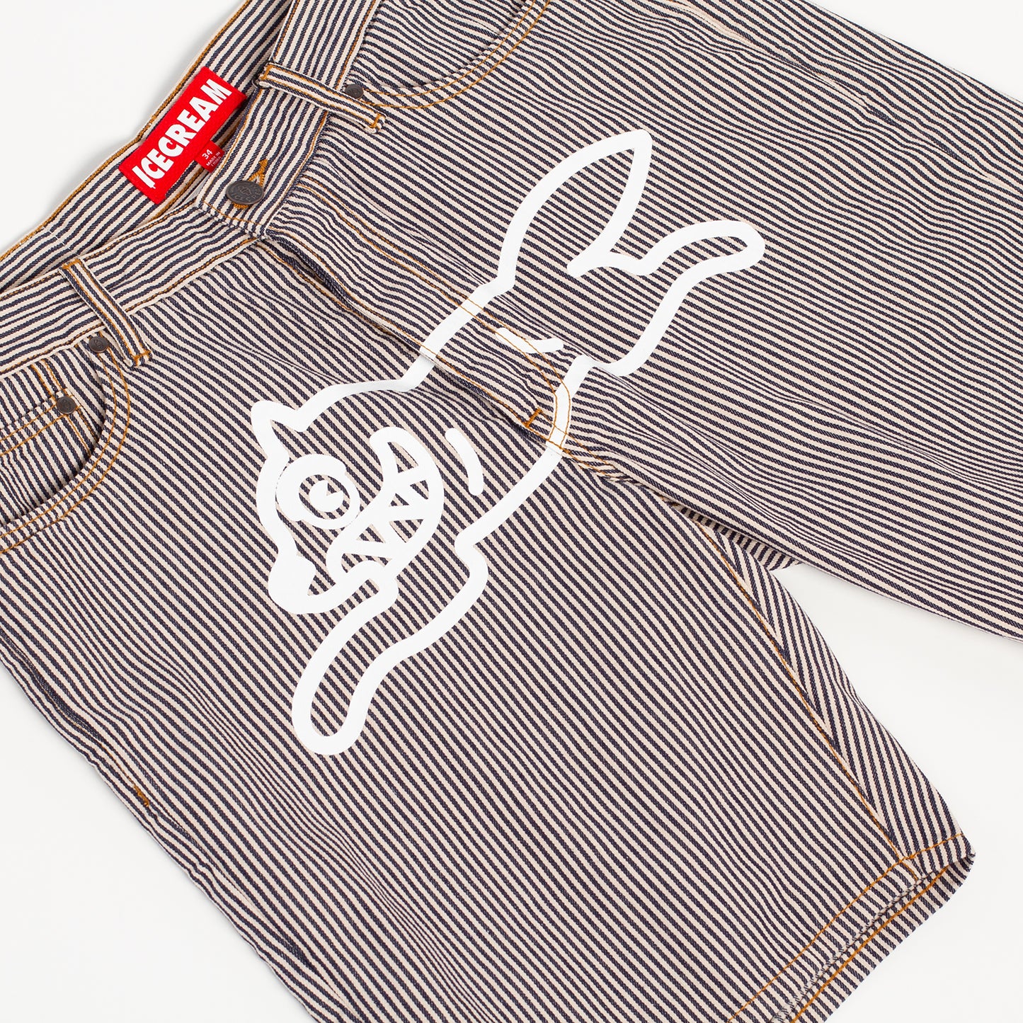 Icecream Pin Jean Shorts