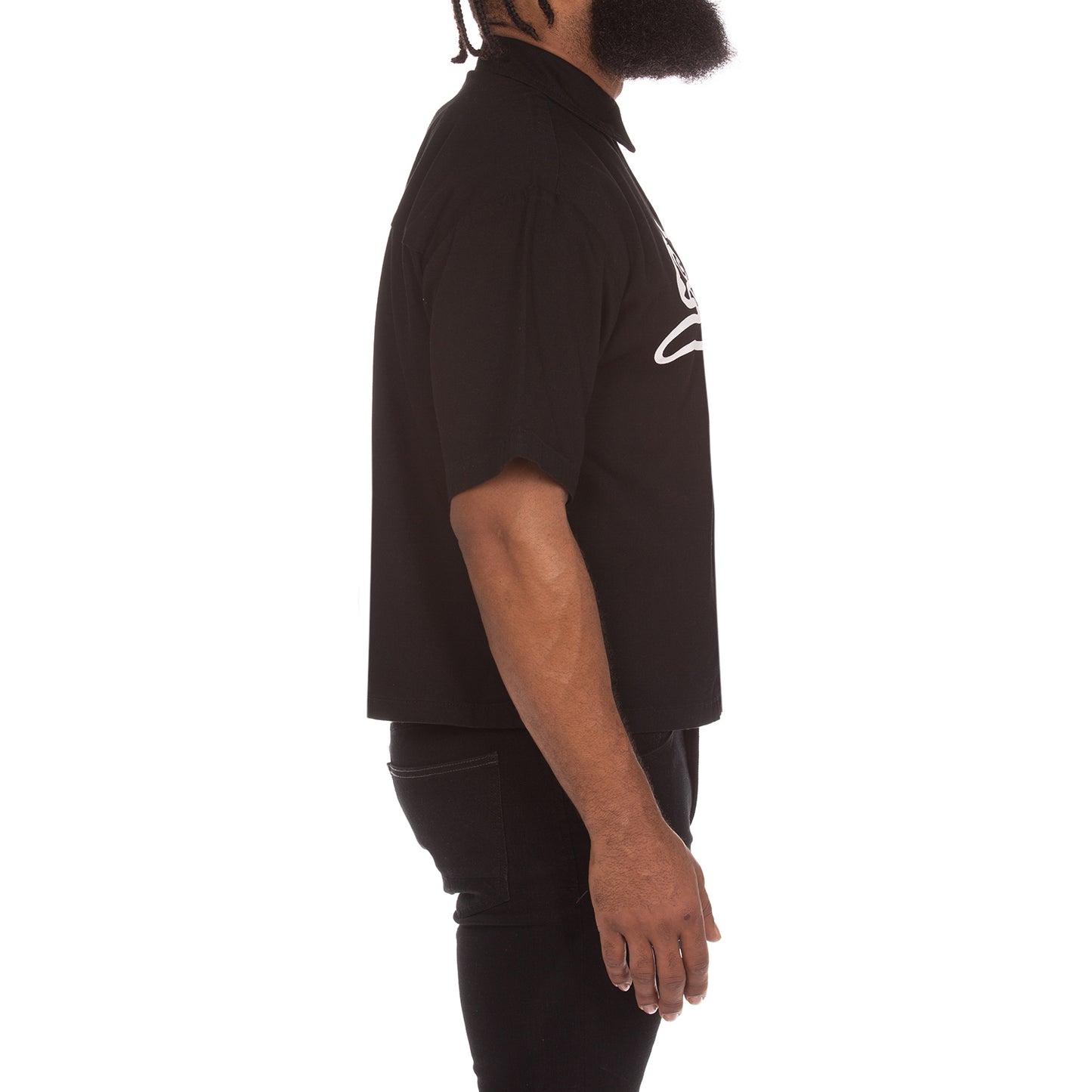 Icecream Billionaire Boys Club Black Dog SS Woven Cropped Shirt