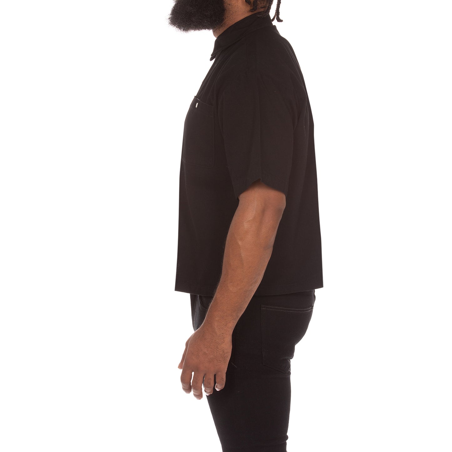 Icecream Billionaire Boys Club Black Dog SS Woven Cropped Shirt
