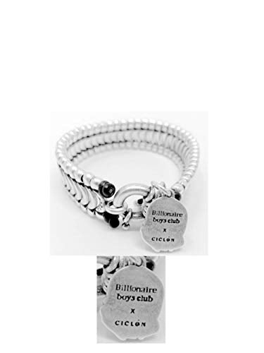Billionaire Boys Club Men’s Designer Bracelet - Handcrafted Cuff with BBC Helmet & Dollar Sign Pendants - Exclusive Ciclon Collaboration