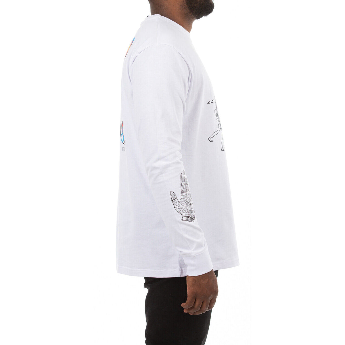 Billionaire Boys Club Men’s Moon Salutation Long Sleeve T-Shirt – White
