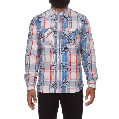 ICECREAM Billionaire Boys Club Clothing Mens Shirt Harry Long Sleeve Shirt