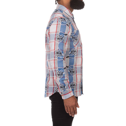 ICECREAM Billionaire Boys Club Clothing Mens Shirt Harry Long Sleeve Shirt