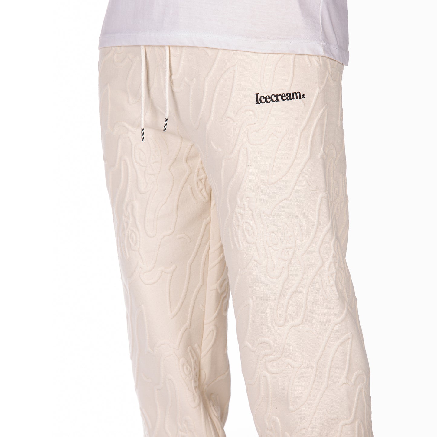 Icecream Billionaire Boys Club Mens Sweatpants Running Dog Pattern Laced 441-2104