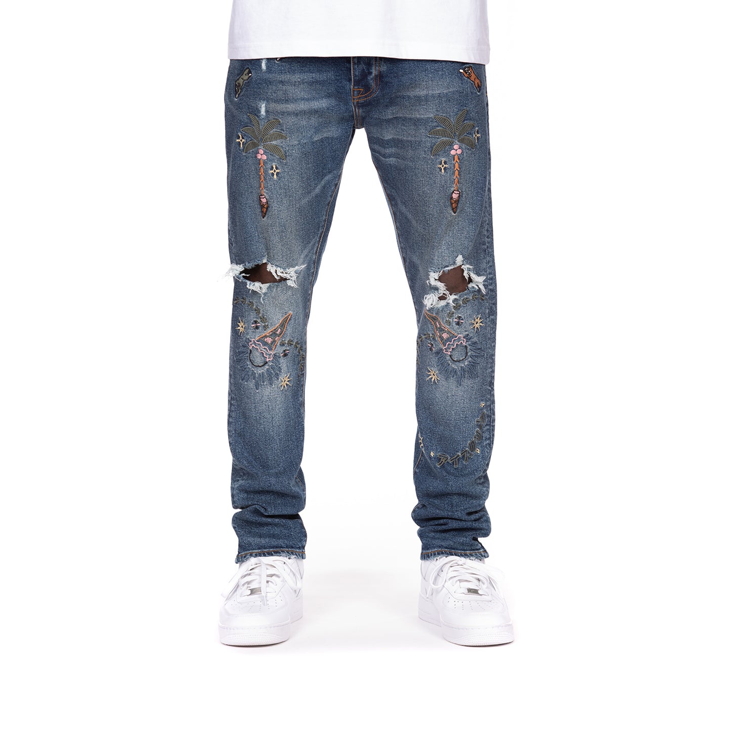 ICECREAM Billionaire Boys Club Clothing Men's Running Dog The Drums Jeans 441-3100