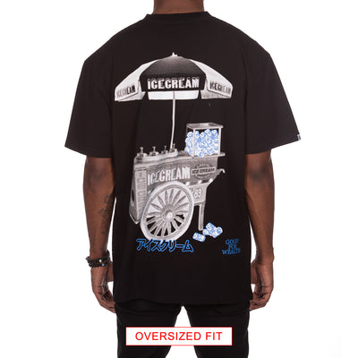 Icecream Billionaire Boys Club Mens Shirt OVERSIZED Cart SS Knit 441-3303