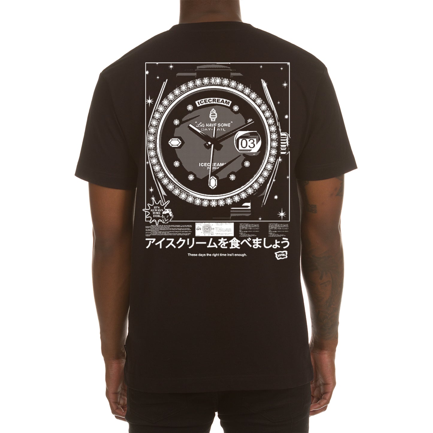 Icecream Billionaire Boys Club Men's T-Shirt He Gimme Da Watch 441-7210