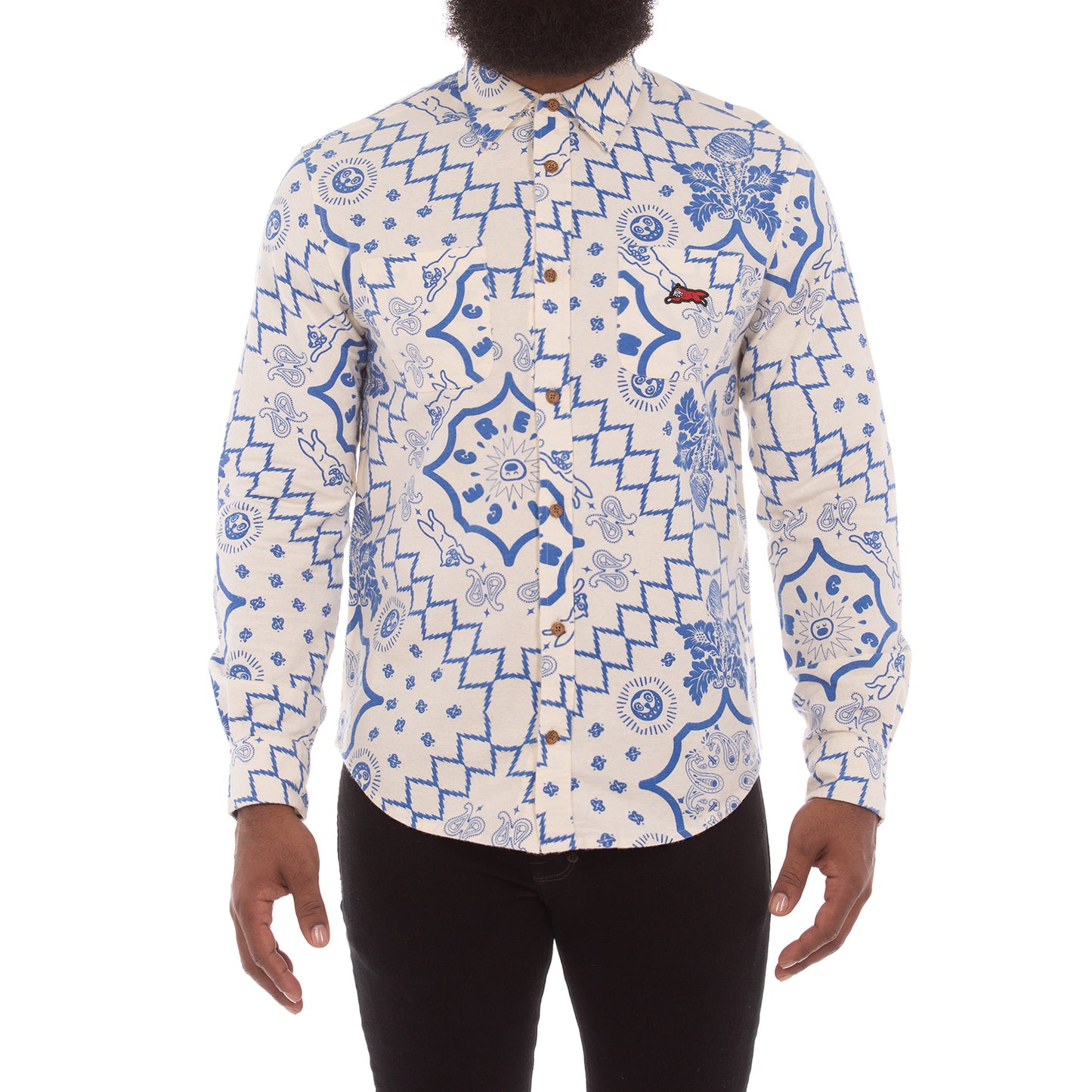 Icecream Billionaire Boys Club Mens Shirt LS The Bands LS Woven 441-7601