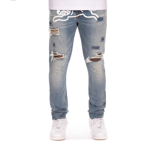 Icecream Running Dog Jeans Billionaire Boys Club Pants- Chocolate Fit-441-9104