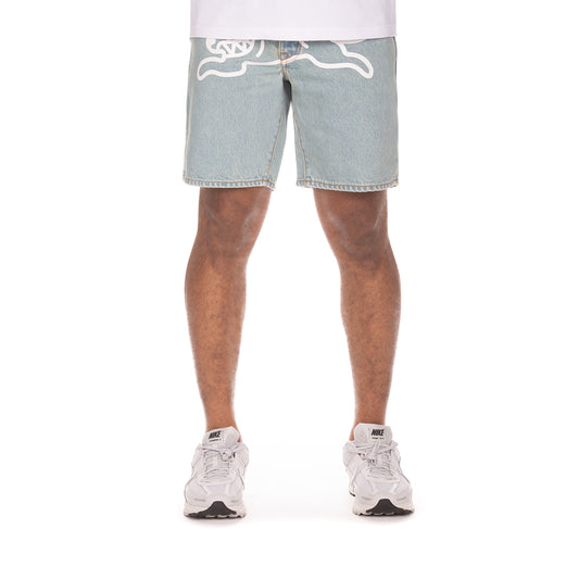 Icecream Blue Dog Jean Shorts