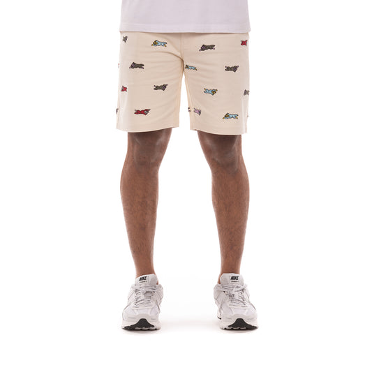 Icecream Universe Shorts-Running Dog Summer Design