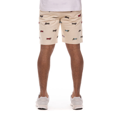 Icecream Universe Shorts-Running Dog Summer Design