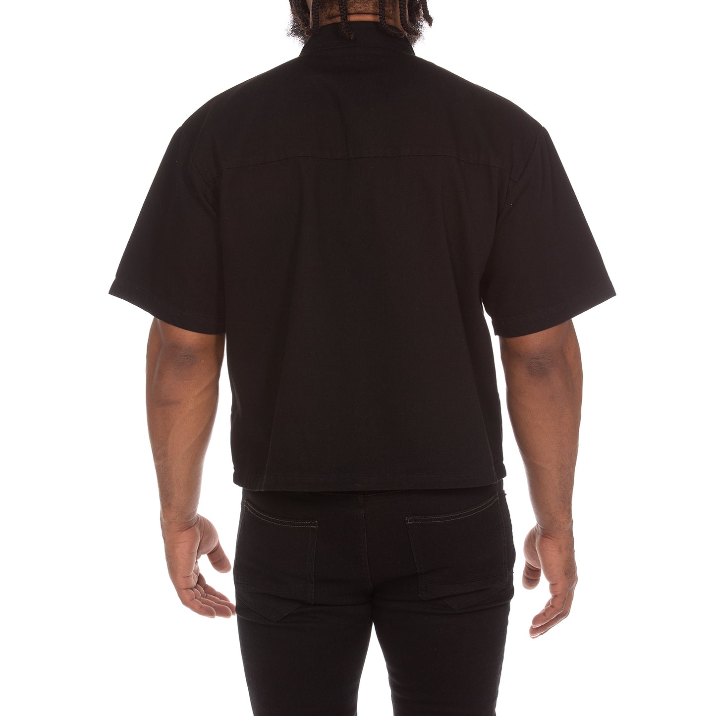 Icecream Billionaire Boys Club Black Dog SS Woven Cropped Shirt