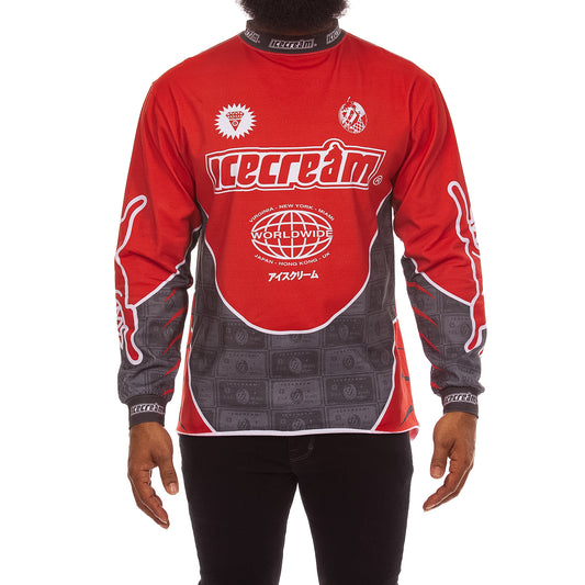 Icecream Billionaire Boys Club Worldwide Moto Jersey LS Knit