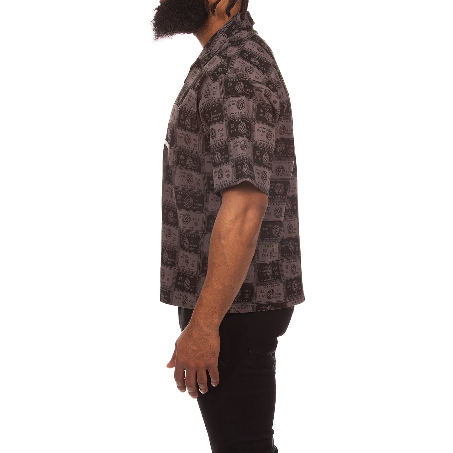 Icecream Billionaire Boys Club Black Card SS Woven