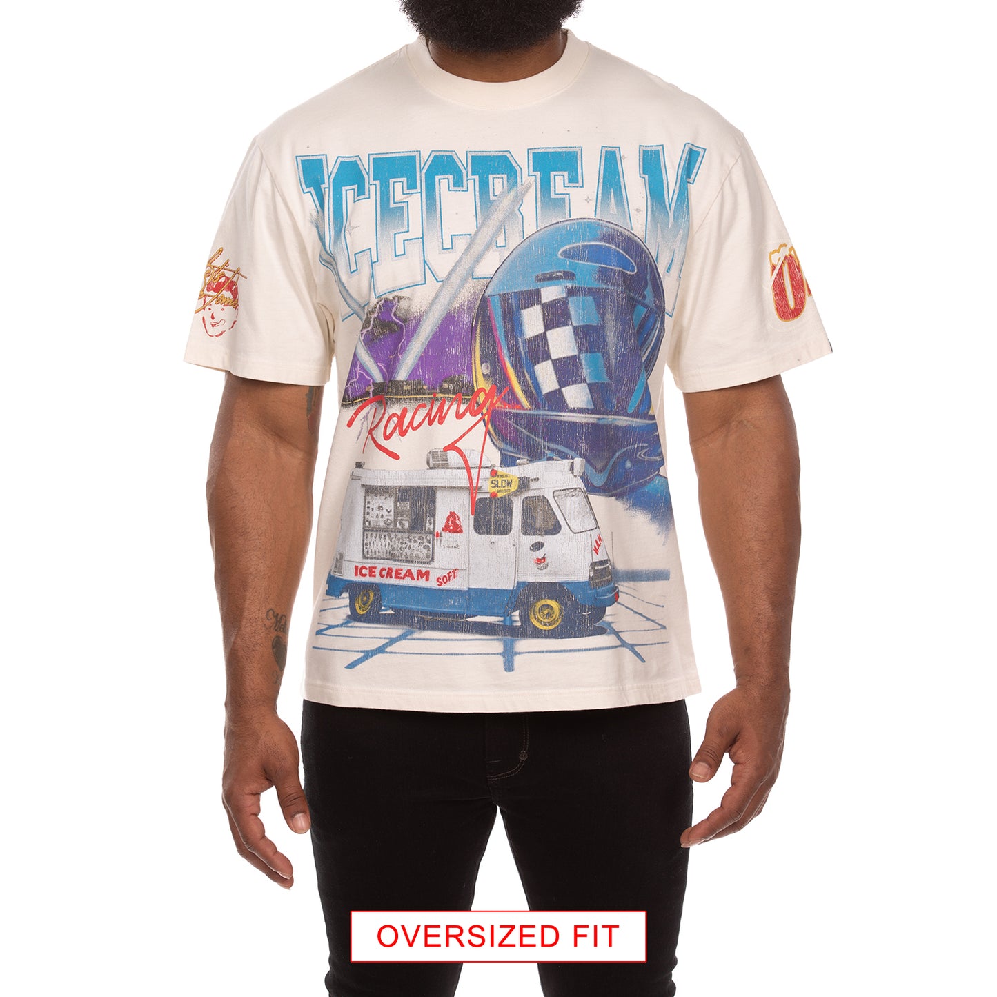 Icecream Billionaire Boys Club Tee Racing SS Knit Oversized-Fit