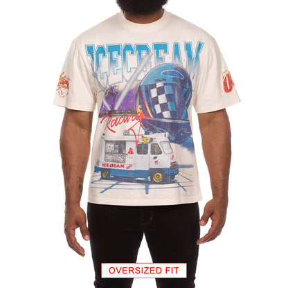 Icecream Billionaire Boys Club Tee Racing SS Knit Oversized-Fit