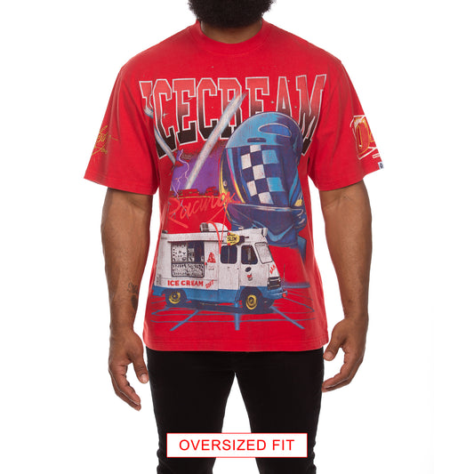 Icecream Billionaire Boys Club Tee Racing SS Knit Oversized-Fit