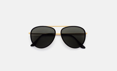 Retrosuperfuture Dokyu Black Gold Super Model Sunglasses Eyewear Unisex Glasses