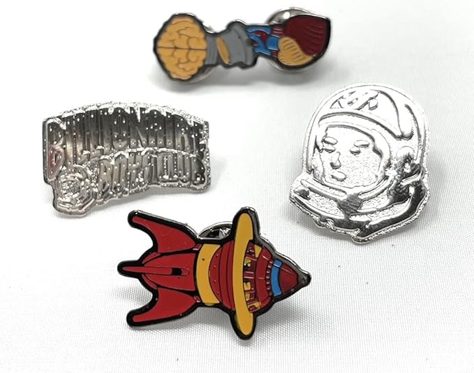 Billionaire Boys Club Accessories BB Arch Logo Tin Box in Silver with 4 Pins