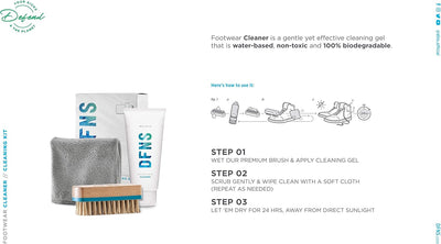 DFNS - Footwear Cleaner Kit and Shoe Protector - Rain & Stain Shoe Protection in Airopack Spray Bottle