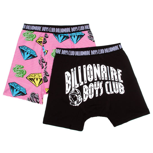 Billionaire Boys Club Men's Boxer Briefs - BB Solar Pack Briefs 2 Pack - Limited Edition Streetwear 821-0803