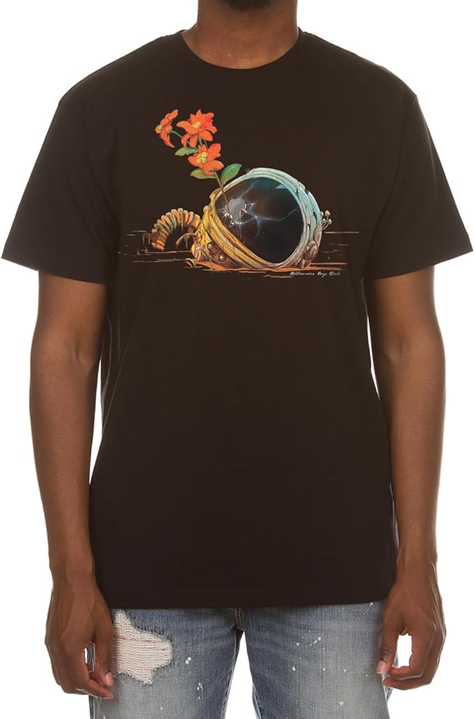 Billionaire Boys Club T-Shirt - Men's Astronaut Helmet Graphic Short Sleeve Tee  831-9200