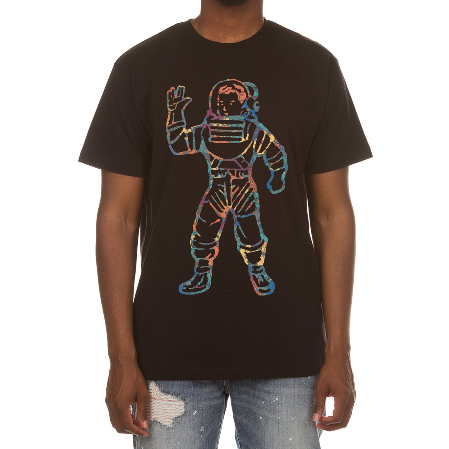 Billionaire Boys Club T-Shirt - Astronaut Outline Graphic T-Shirt - Men's Short Sleeve Tee 831-9206