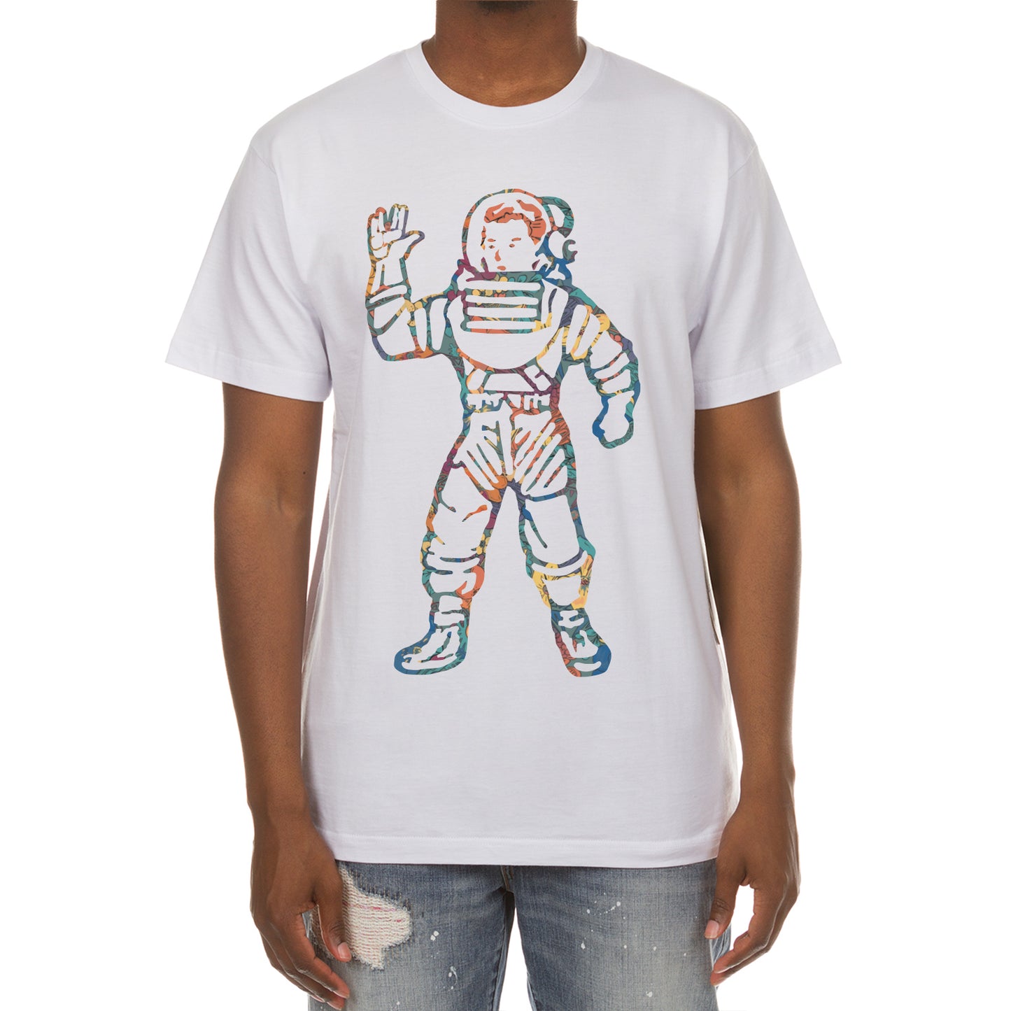 Billionaire Boys Club T-Shirt - Astronaut Outline Graphic T-Shirt - Men's Short Sleeve Tee 831-9206