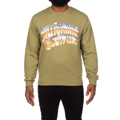 Billionaire Boys Club Clothing Mens Sweatshirt Oversized Crewneck Chrome Screen Printed