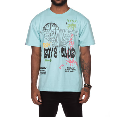 Billionaire Boys Club Mens Shirt Short Sleeve Around The World SS Knit 841-3310