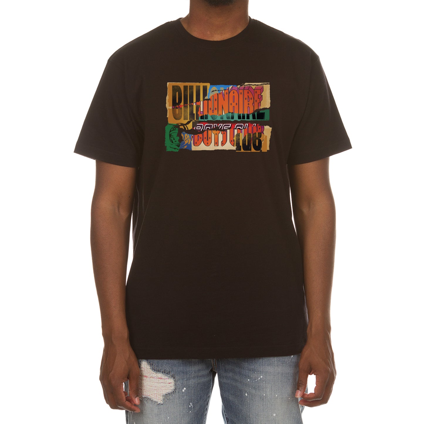 BILLIONAIRE BOYS CLUB CLOTHING MEN'S BB TORN SHORT SLEEVE TEE  841-6201