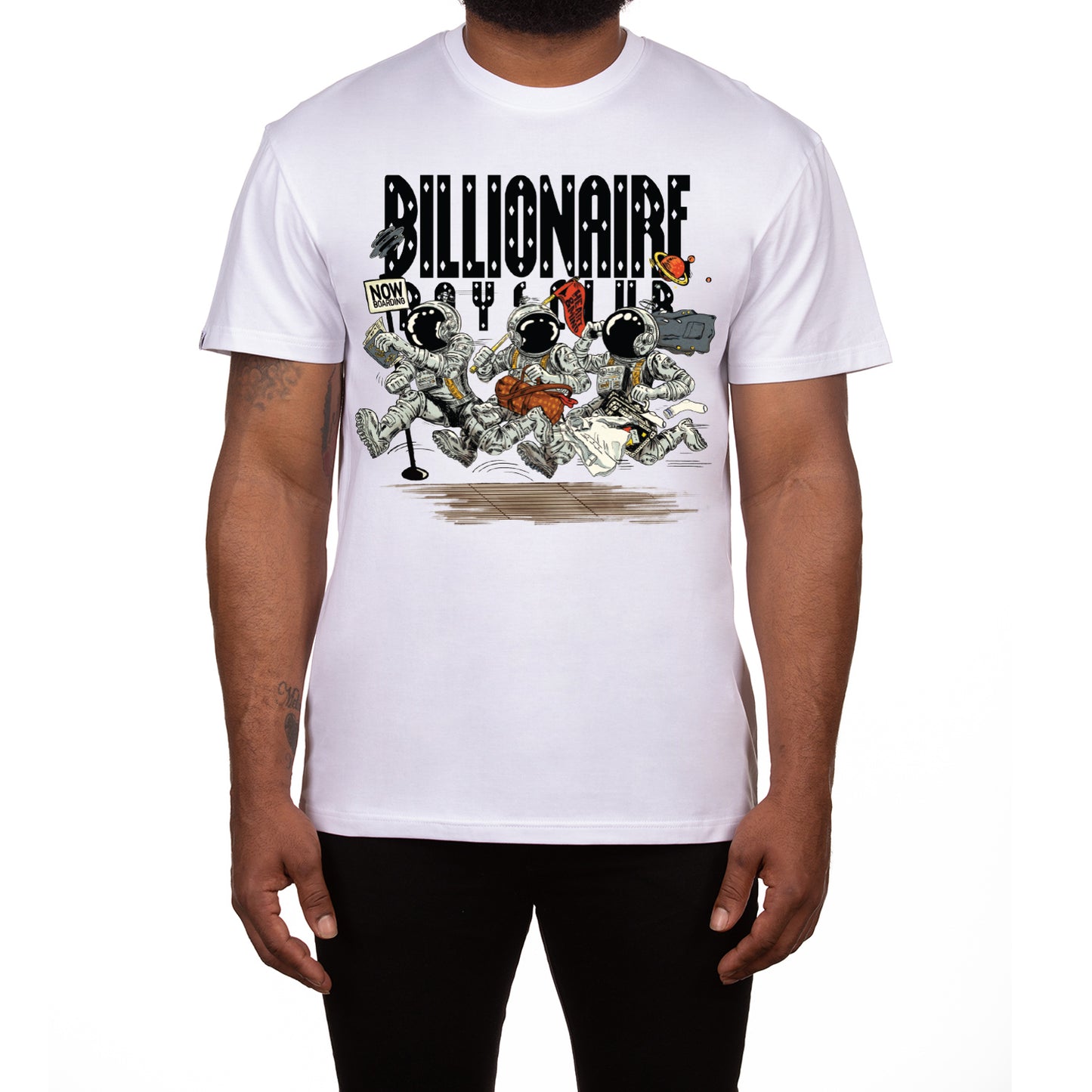 Billionaire Boys Club Clothing Mens T-Shirt BB Now Boarding Tee 841-7205