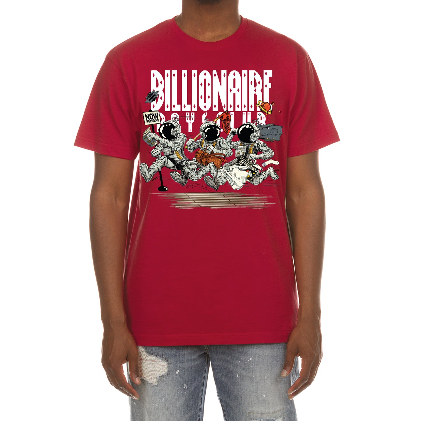 Billionaire Boys Club Clothing Mens T-Shirt BB Now Boarding Tee 841-7205