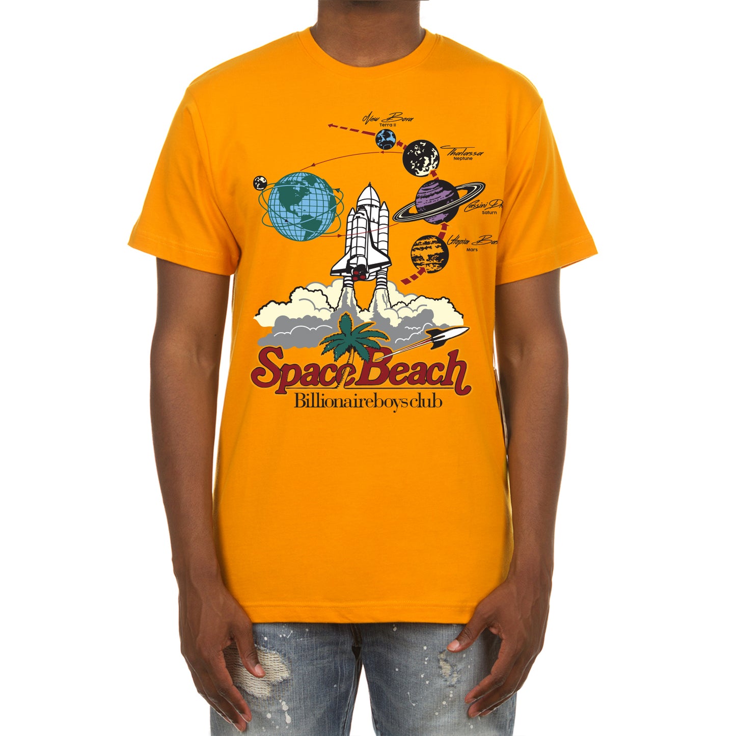 Billionaire Boys Club Clothing Mens T-Shirt BB Space Beach 841-7208