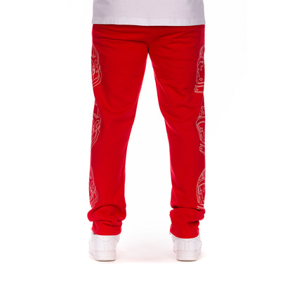 Billionaire Boys Club Clothing Men sweatpants BB Helmet Line jogger -Helmet leg design - 841-8108