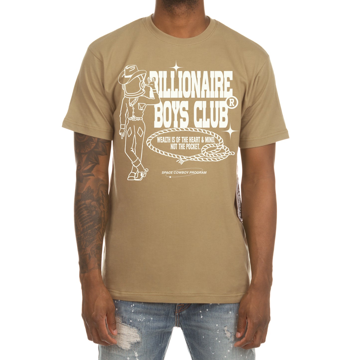 Billionaire Boys Club clothing men t-shirt BB space cowboy knit tee 841-8202