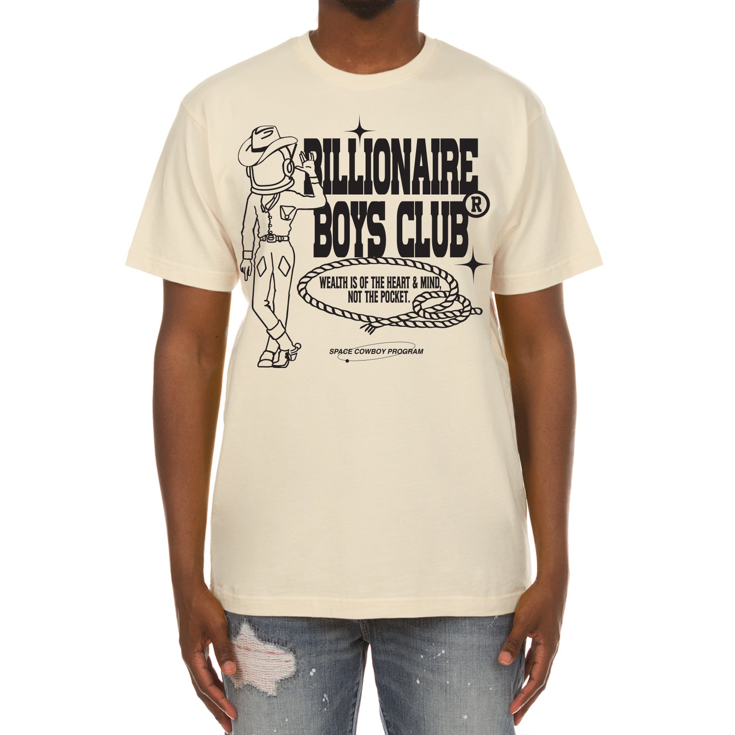 Billionaire Boys Club clothing men t-shirt BB space cowboy knit tee 841-8202