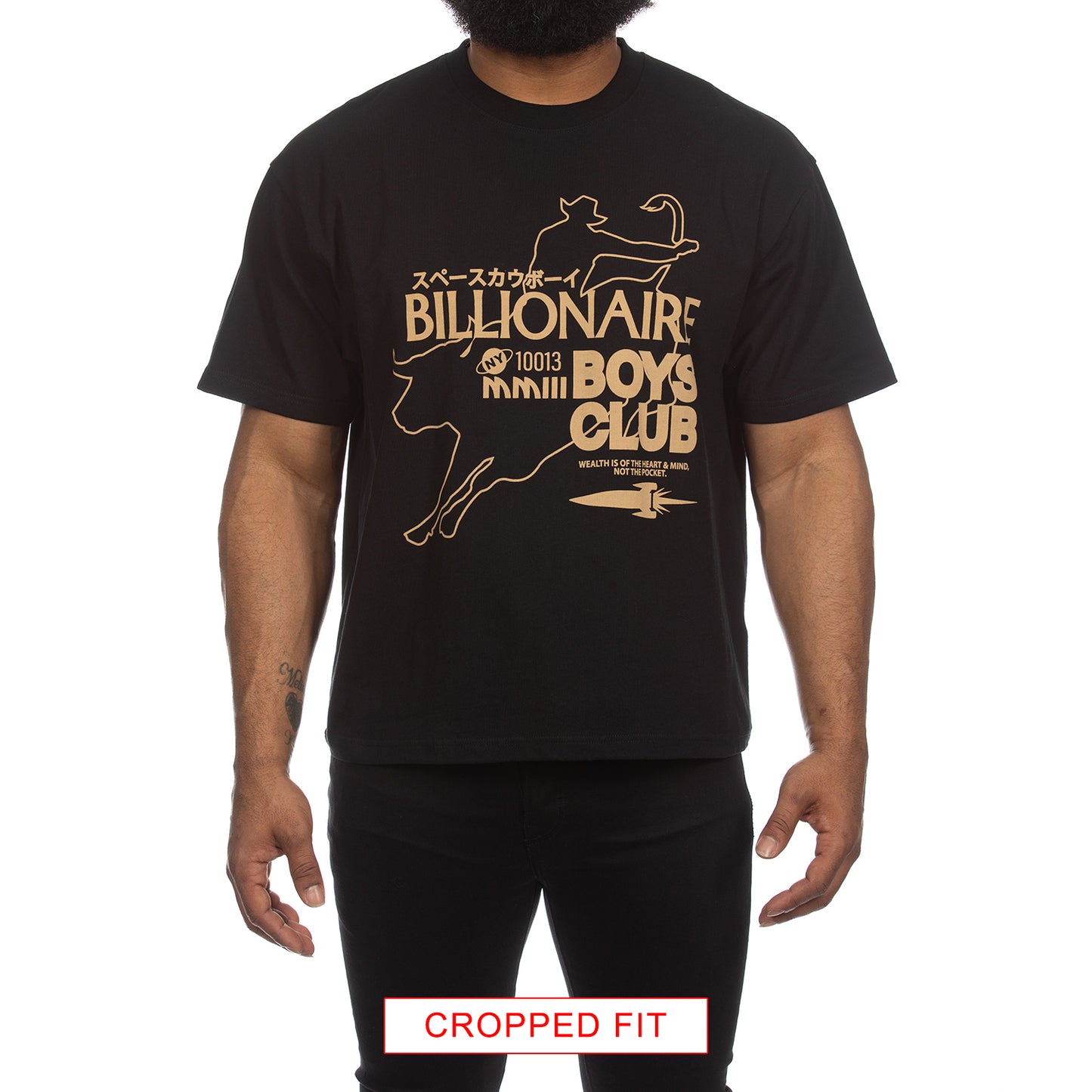 Billionaire Boys Club clothing men t-shirt BB Rodeo knit tee cropped fit 841-8312