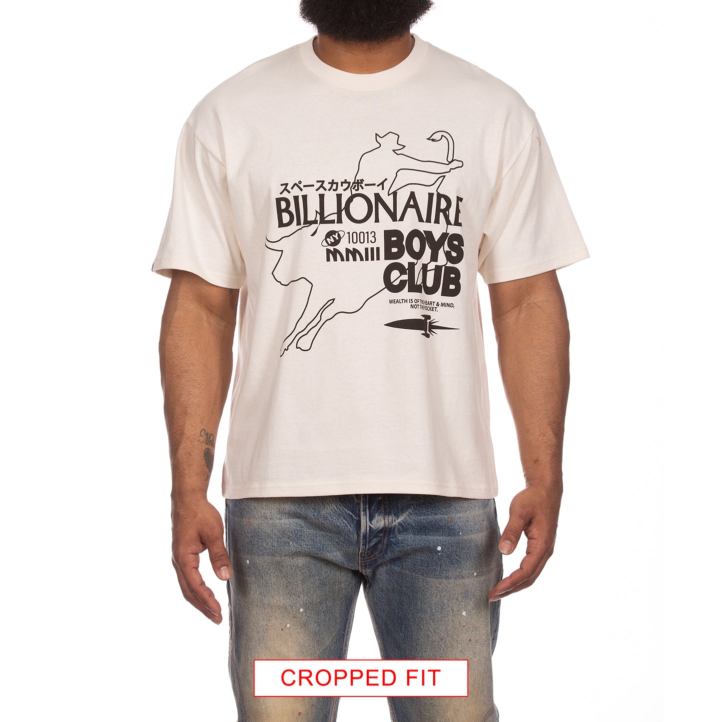 Billionaire Boys Club clothing men t-shirt BB Rodeo knit tee cropped fit 841-8312