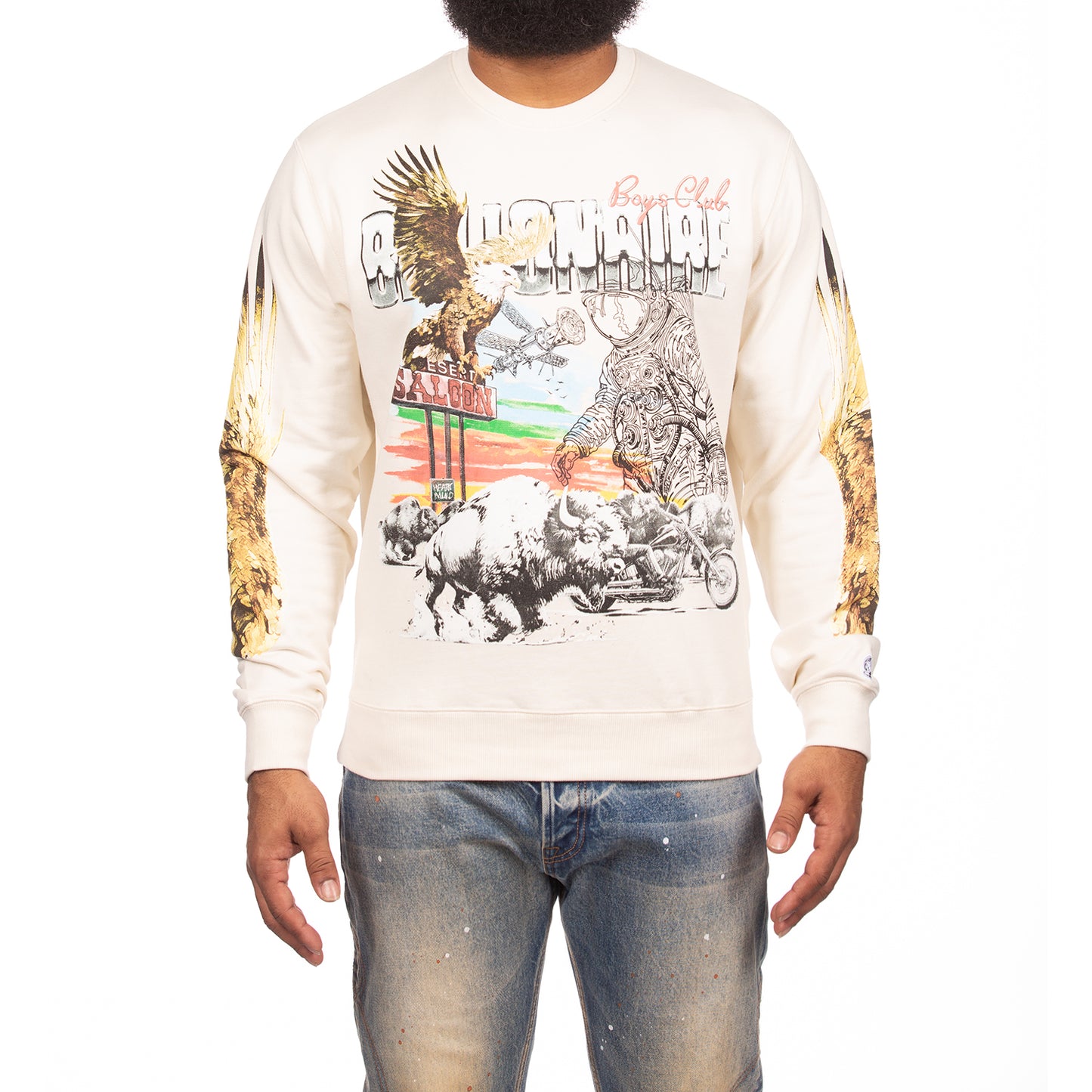 Billionaire Boys Club clothing men sweatshirt BB Desert Eagle crewneck 841-8316