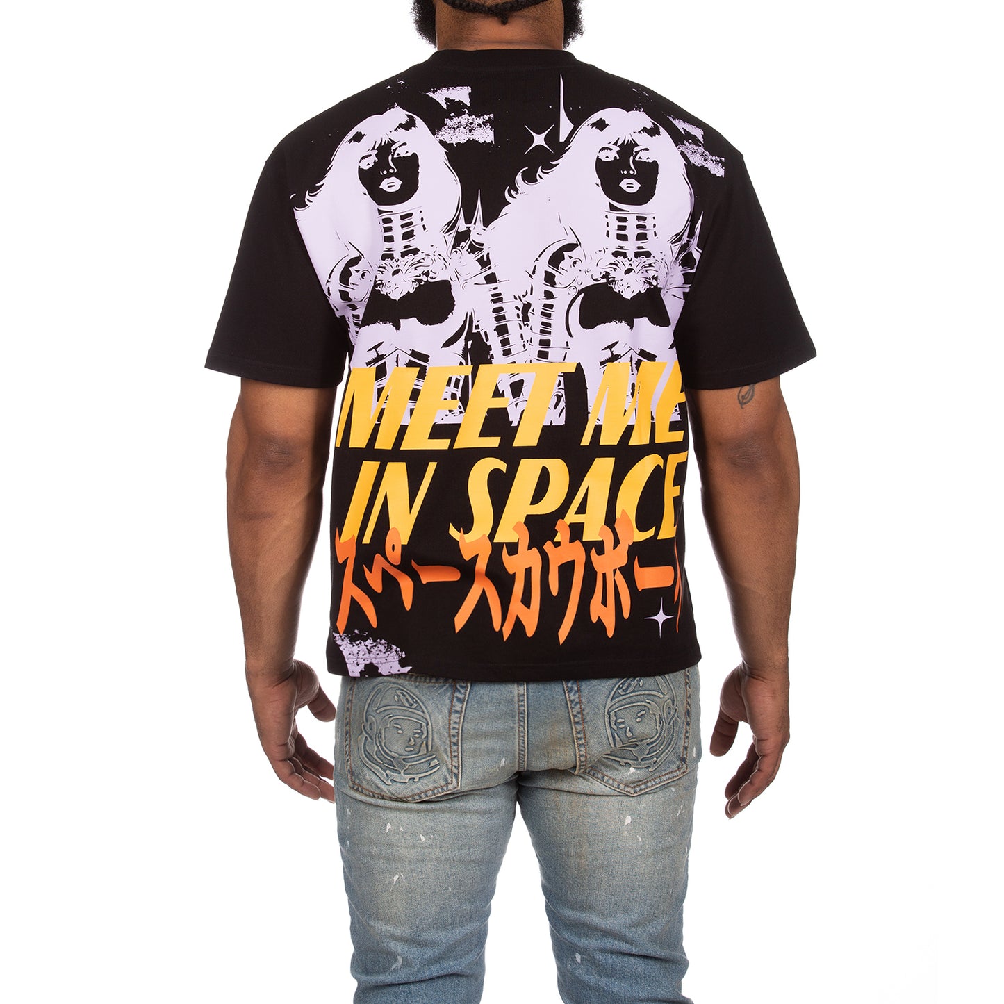 Billionaire Boys Club clothing men t-shirt BB Meet Me in Space knit tee cropped fit 841-8317