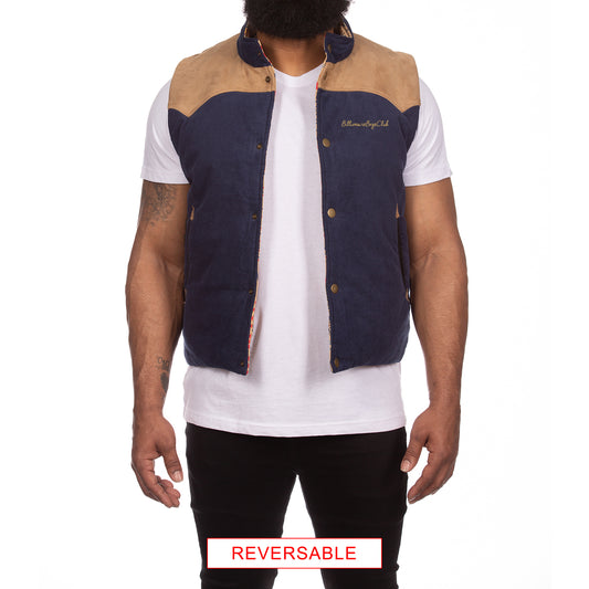 Billionaire Boys Club Men Reversible Vest -BB Canyon- Stylish & Versatile Outerwear 841-8403