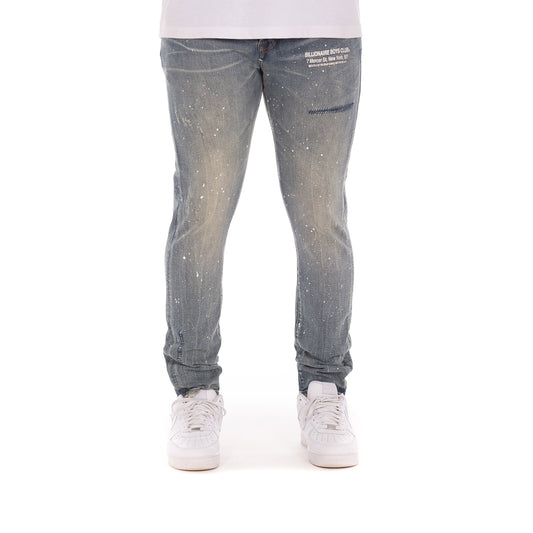 Billionaire Boys Club Jeans - Slim Fit Men's Distressed Denim Pants 841-9106