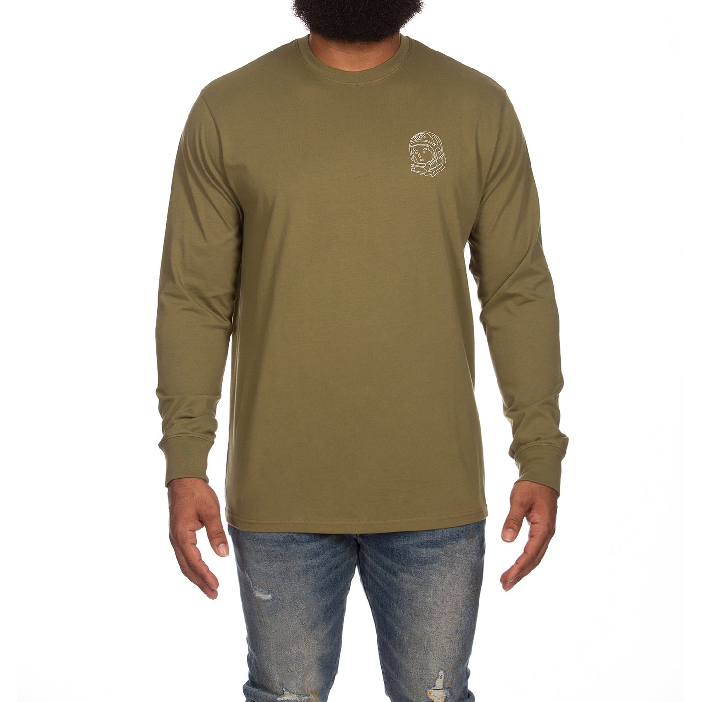 Billionaire Boys Club T-Shirt Long Sleeve Shirt Clothing Men BB Lime Helmet Knit-Tee 841-9308