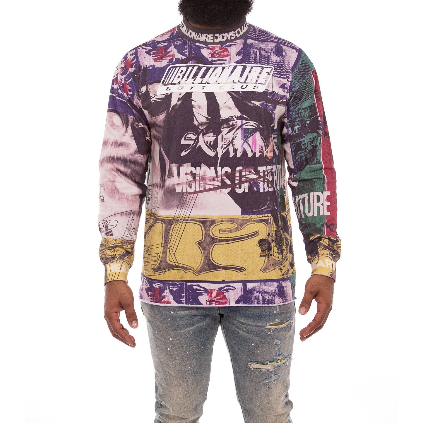 Billionaire Boys Club BB motto Jersey LS Knit