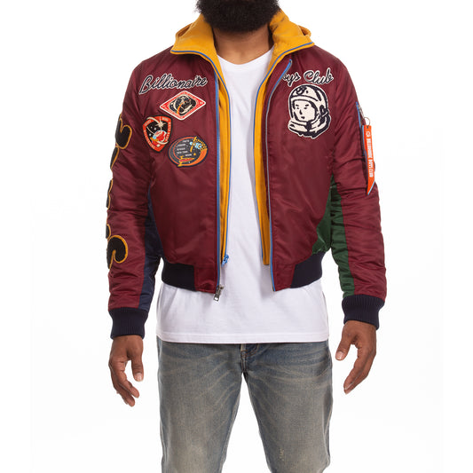 BILLIONAIRE BOYS CLUB CLOTHING MEN BB SPACE SUIT BOMBER JACKET