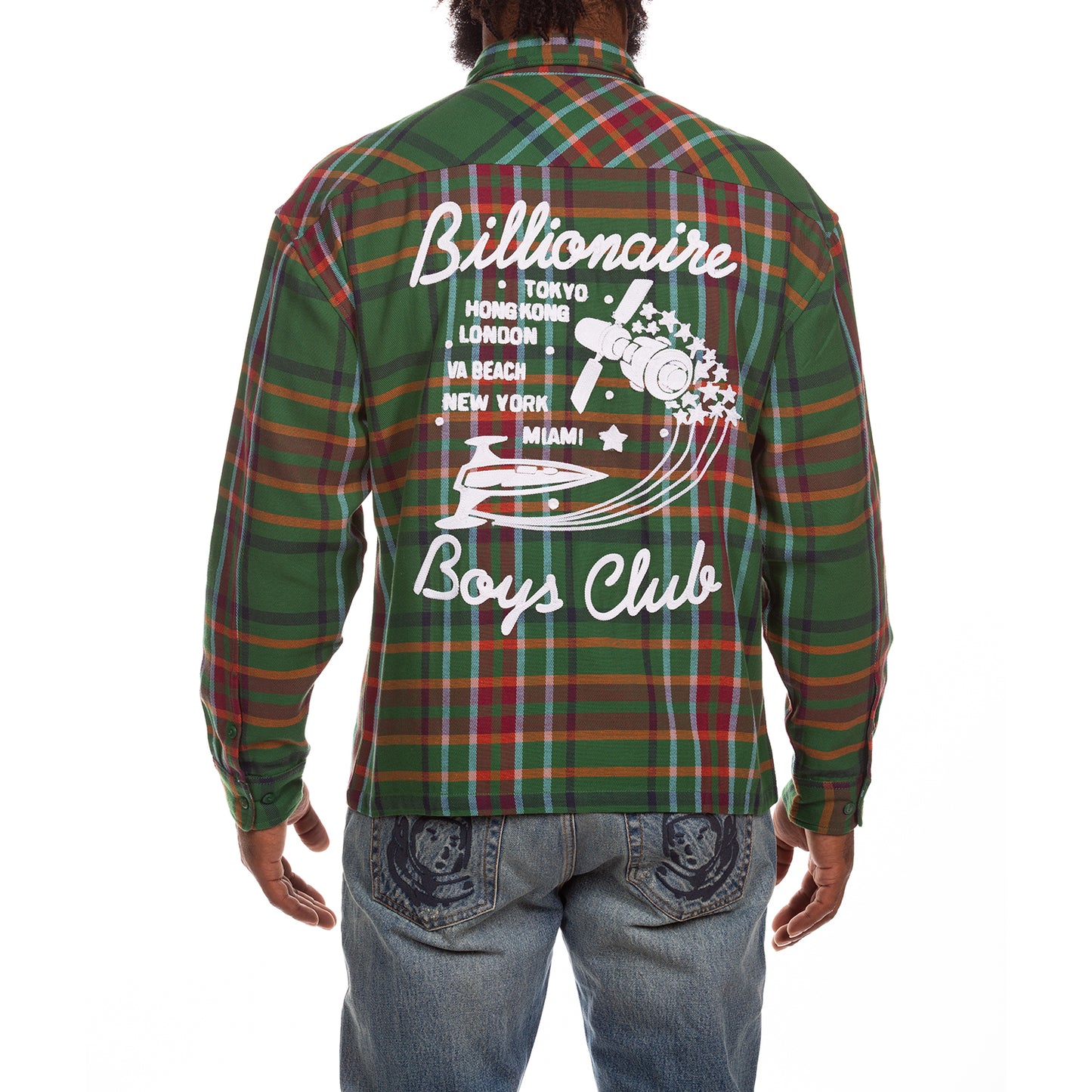 Billionaire Boys Club Plaid Shirt BB Moonshot LS Button Up Woven